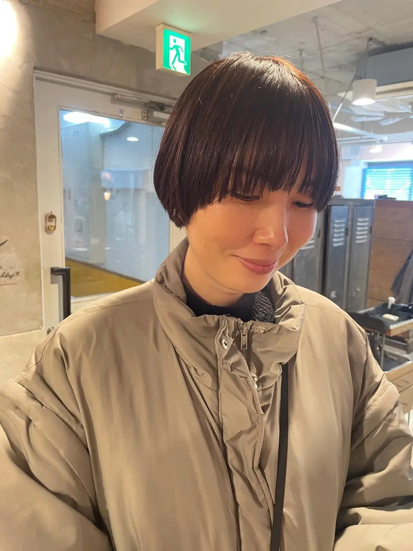 ショート カラー カット ヘアカラー ayane⭐️ボブ・ ショート・パーマのヘアスタイル
