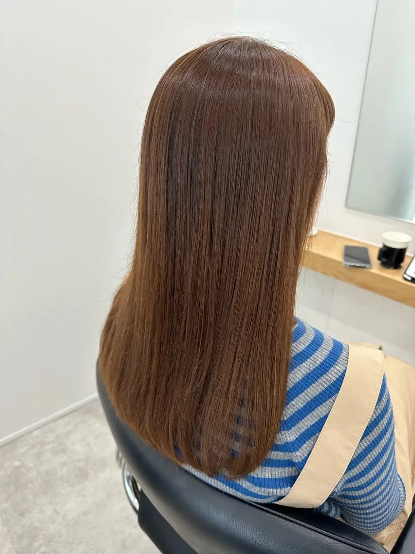 ロング カラー カット ヘアカラー トリートメント レイヤー/ナチュラル 💐nao.のヘアスタイル