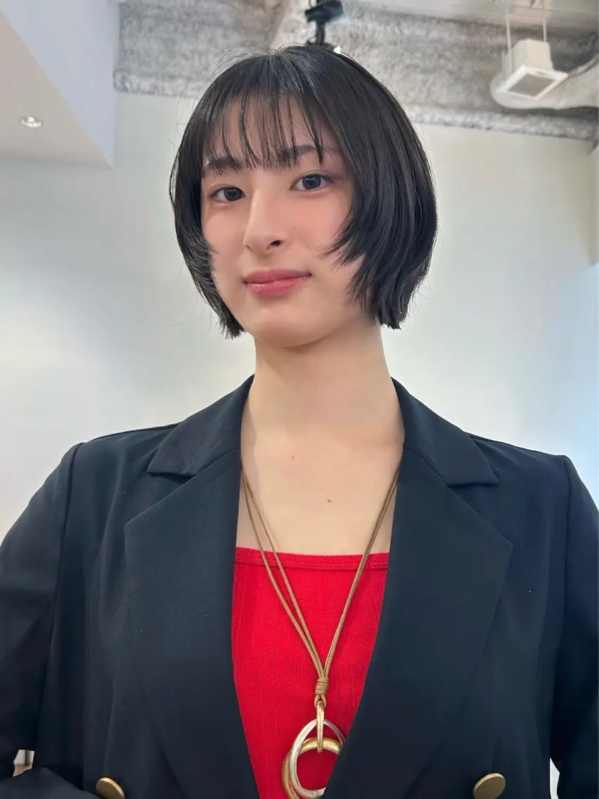 ショート ボブ レイヤーカット カット ボブ/レイヤー 大阪梅田/きょうかのヘアスタイル
