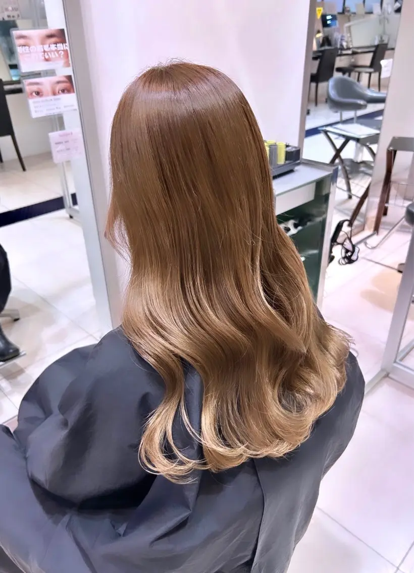 ロング カラー アッシュ 黒髪 ブルーカラー ブルーブラック オリーブカラー カット ヘアカラー トリートメント ヘッドスパ 👑松山ストレート/ メンズヘア/龍仁👑のヘアスタイル