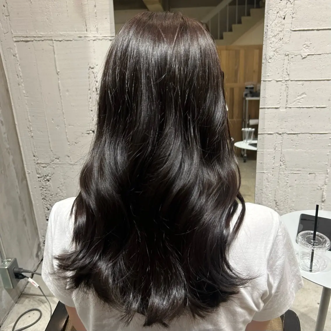 セミロング ヘアカラー ユウヒ <レイヤー·パーマ>のヘアスタイル
