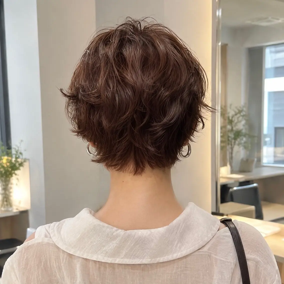 ショート パーマ 【似合わせ特化🌷】 パーマ/ボブ/モカのヘアスタイル