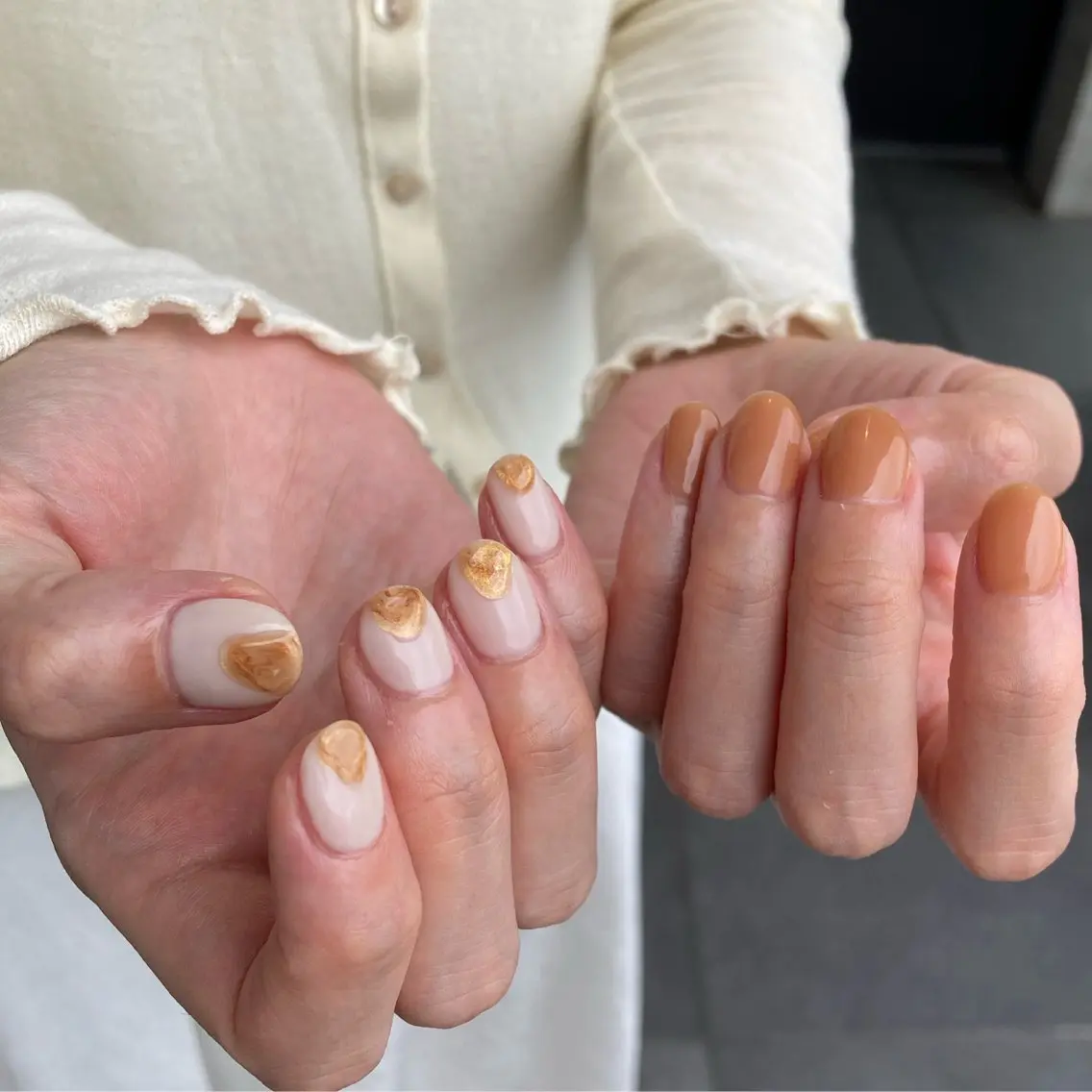 ネイル 𓂃toi. 儚げnuanceのネイルデザイン