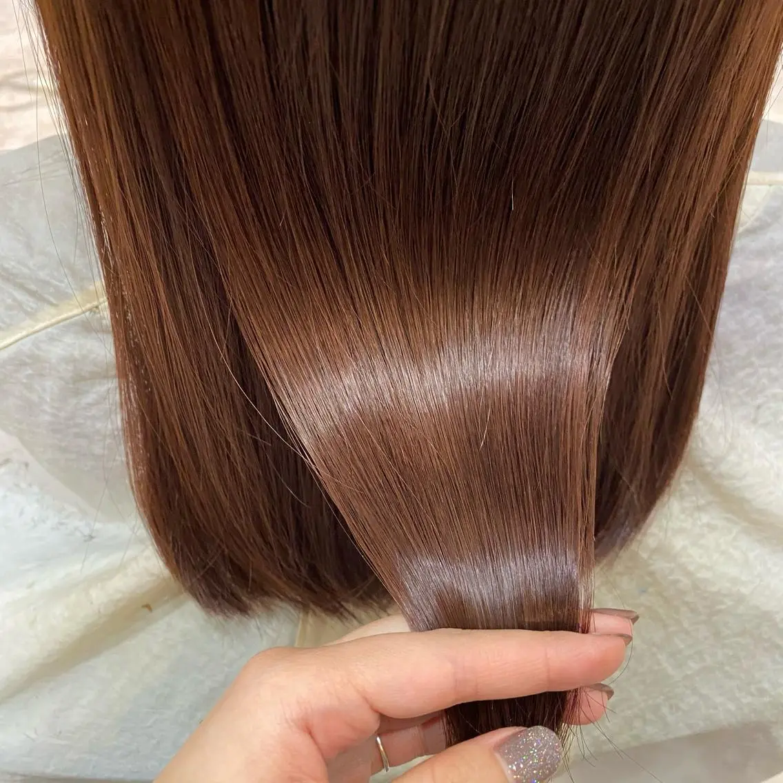 ロング カラー カット ヘアカラー トリートメント 🫧透け感⋆艶髪💎 山口アヤカのヘアスタイル