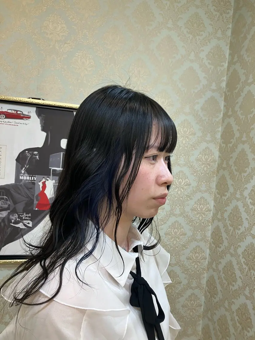 ロング カラー イヤリングカラー Tink 橋本 青空のヘアスタイル