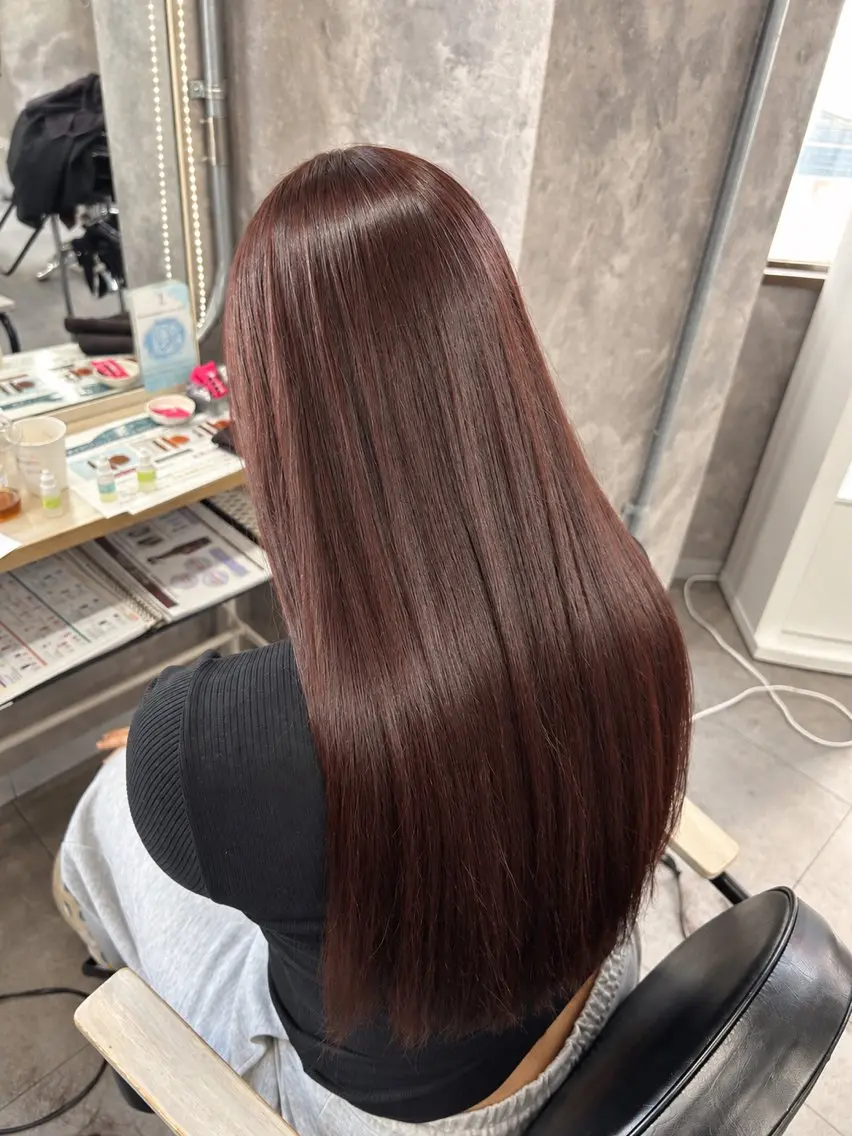 ロング カラー ヘアカラー 🪞髪質改善カラー ‎🪞ちひろのヘアスタイル