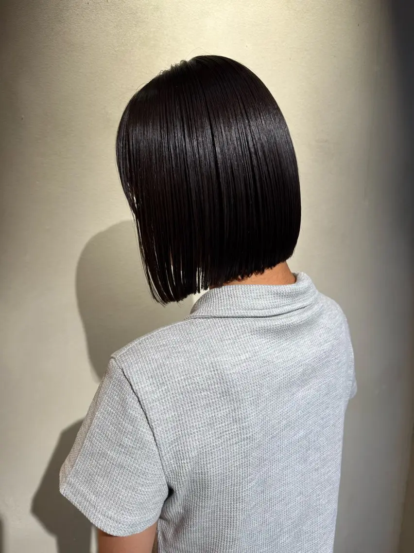 ショート ボブ／メンズパーマ 琢磨のヘアスタイル