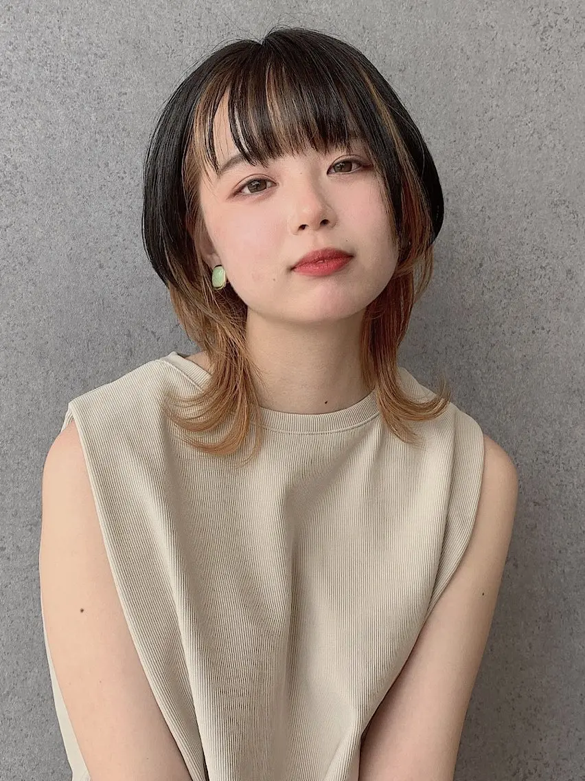ミディアム クリュウ ヒロキのヘアスタイル