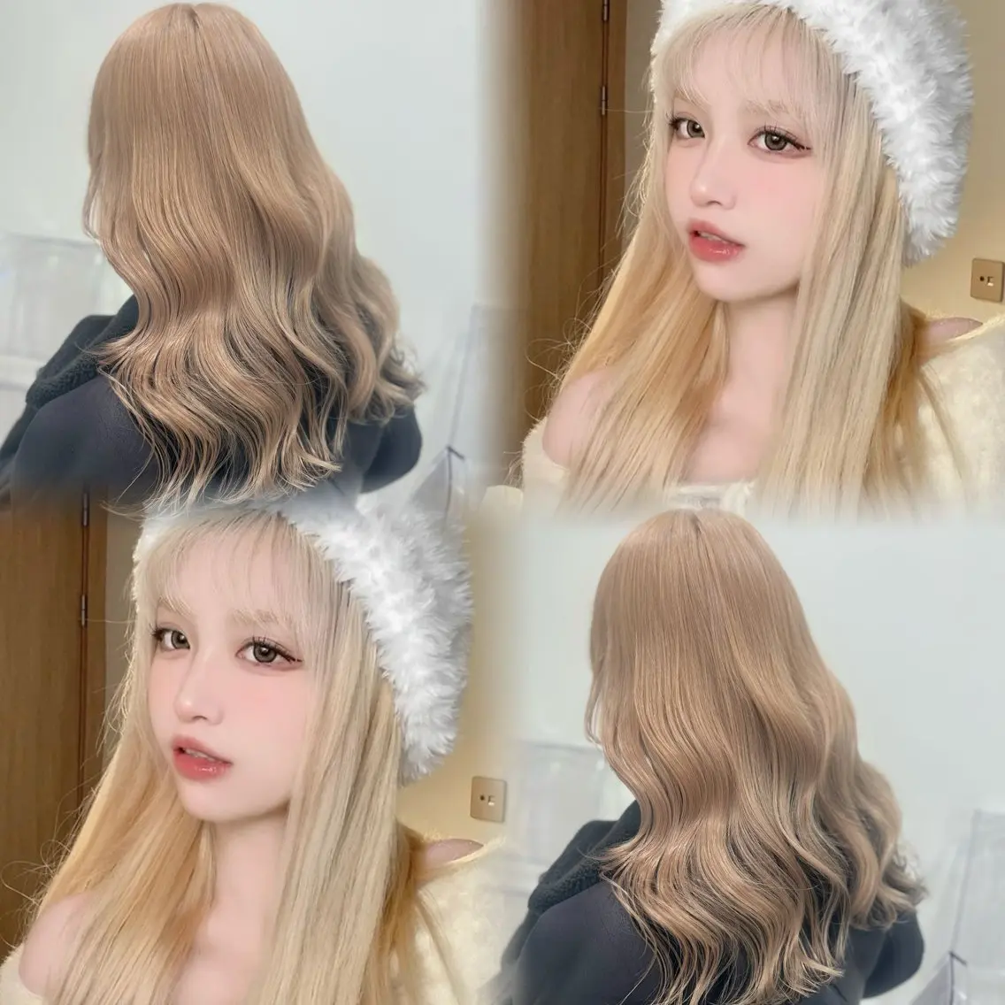 ロング カラー 色落ち綺麗🩰ハイ トーン🎀RINKAのヘアスタイル