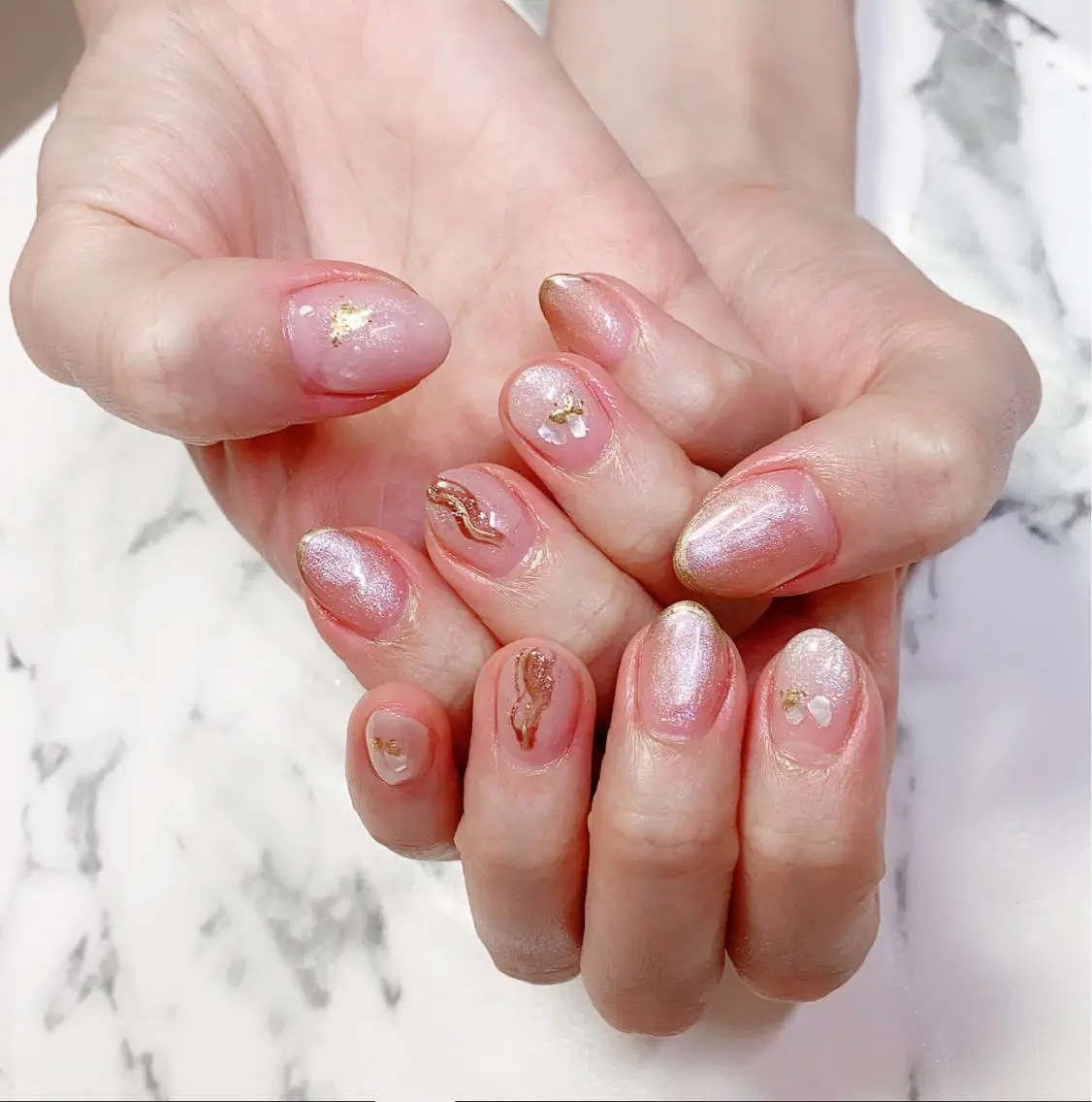 ロング カラー ネイル ジェルネイル パラジェル Q Free nailsのネイルデザイン