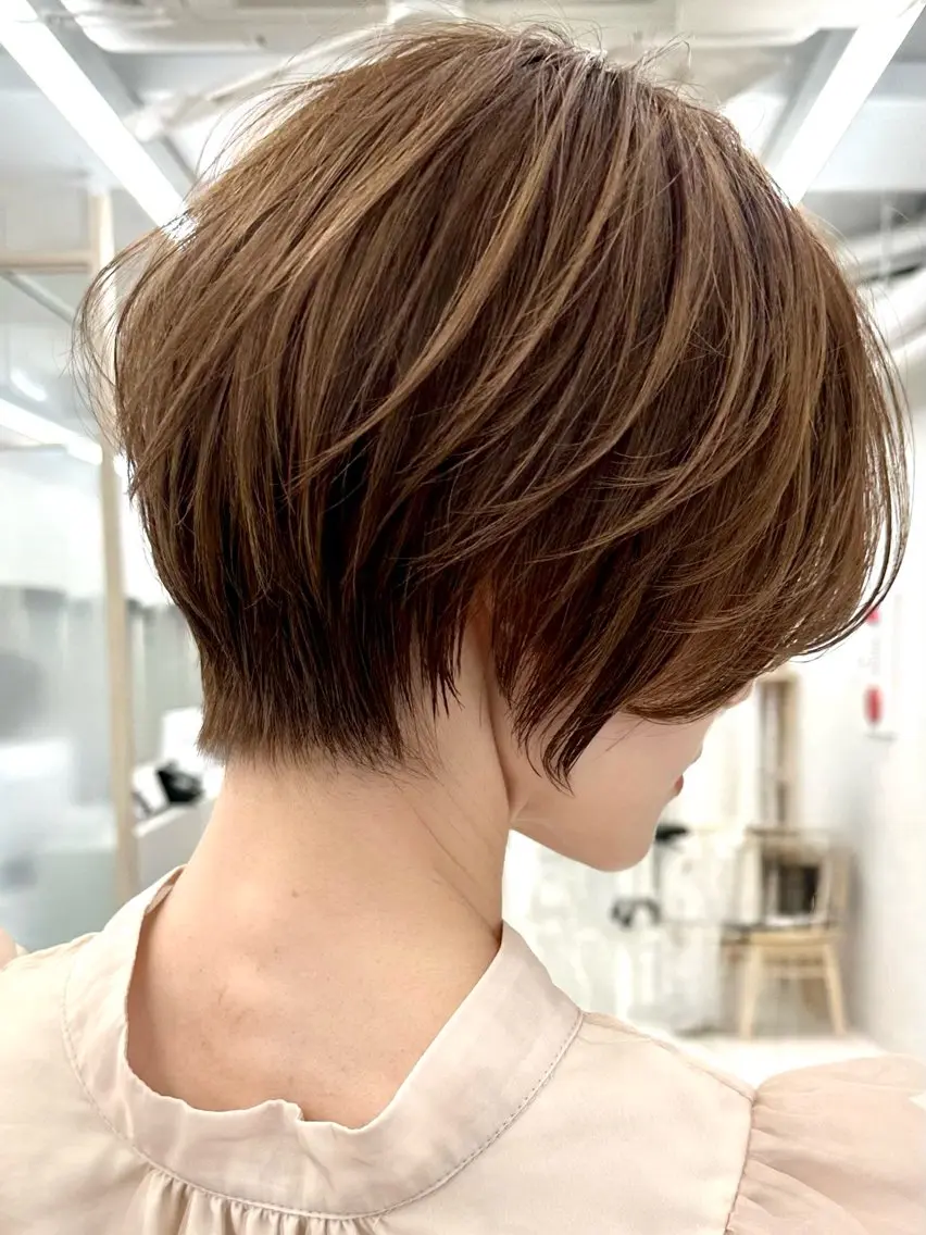 ショート 三鷹で1番ショート ボブをカットする新谷のヘアスタイル