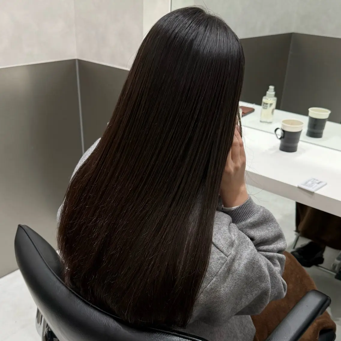 ロング 縮毛矯正 美髪職人あお🦕 髪質改善｜原宿のヘアスタイル