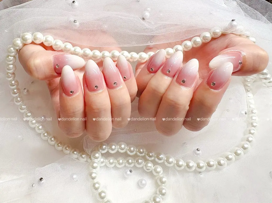 ネイル シンプルネイル ワンホンネイル ハンドネイル dandelion nail北千住のネイルデザイン