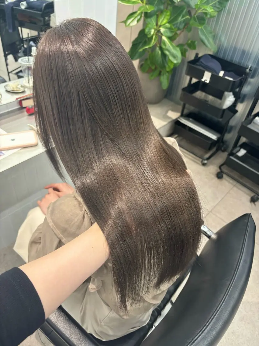 セミロング emi 韓国ワンホンヘアのヘアスタイル