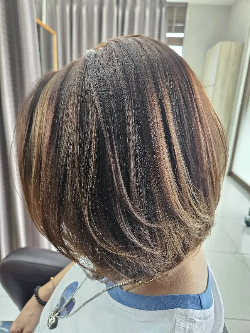 ミディアム カラー パーマ ボブ 【GRANDEUR】 Matsuiのヘアスタイル