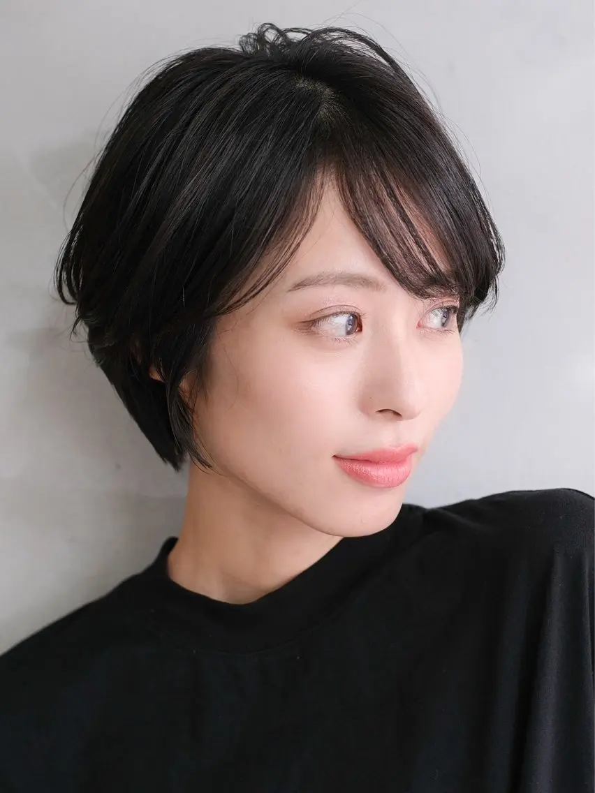 ショート ハンサムショート ショートヘア 安岡美咲✂︎ 艶カラー/髪質改善のヘアスタイル