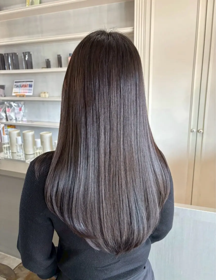 カラー 透明感カラー yuiのヘアスタイル