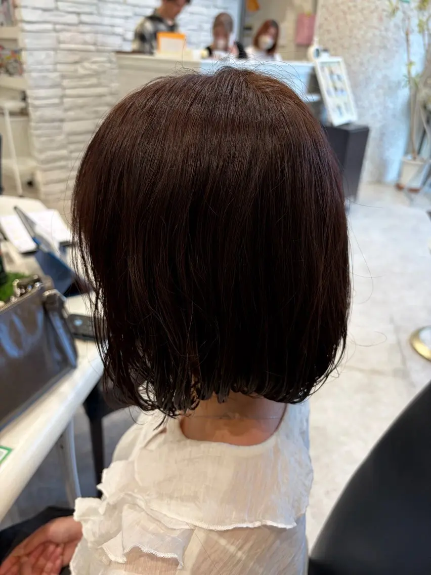 ミディアム カラー ヘアカラー 志村 梨帆のヘアスタイル