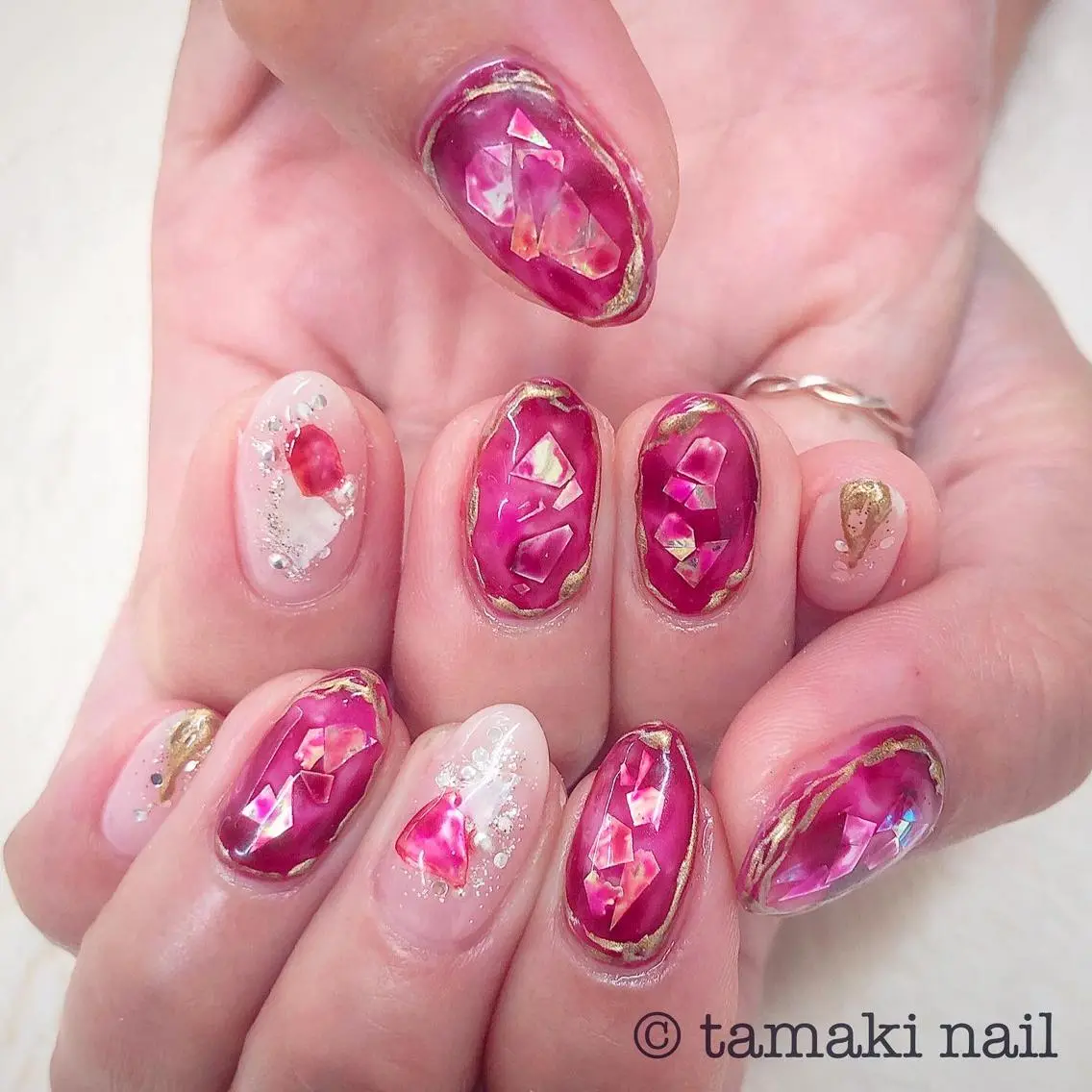 ネイル ニュアンスネイル ハンドネイル MAYME TAMAKIのネイルデザイン