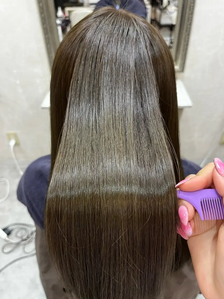 ロング ヘアカラー トリートメント ヘッドスパ 野間口 小春🩵モデル募集中のヘアスタイル