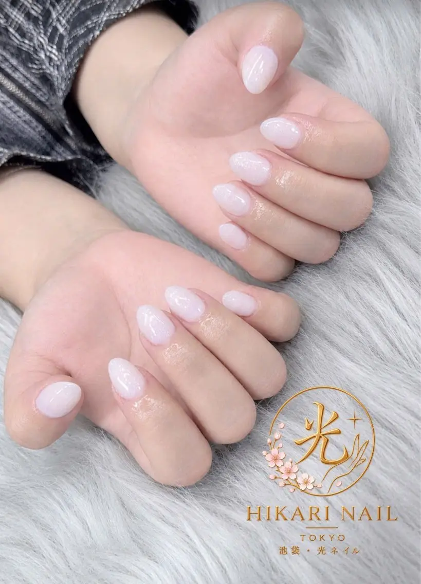 ネイル チークネイル 長さ出し フレンチネイル ガーリー ハロウィン ハンドネイル HikariNail Ikebukuroのネイルデザイン