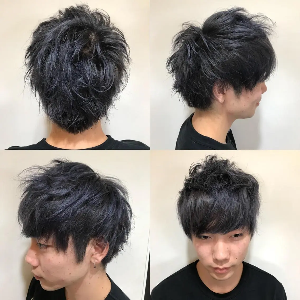 ショート カラー シルバー バイオレットカラー 似合わせ/ カラー.岡田友仁のヘアスタイル