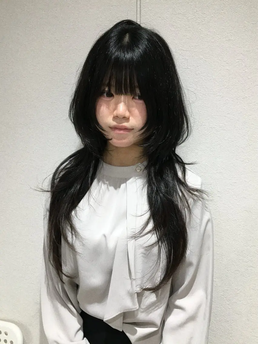 ロング カット トリートメント Hanaka🪷 ニュアンス×レイヤーのヘアスタイル