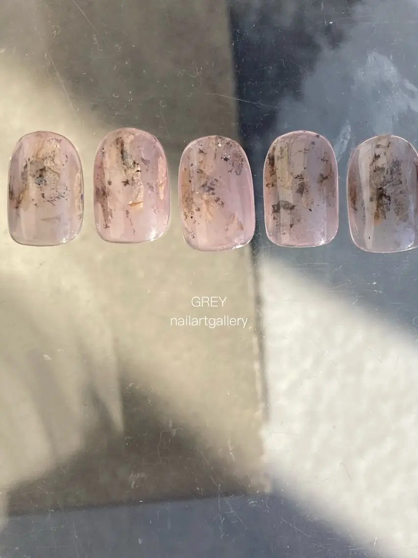 ネイル アートネイル 【GREY】 TAIRAのネイルデザイン