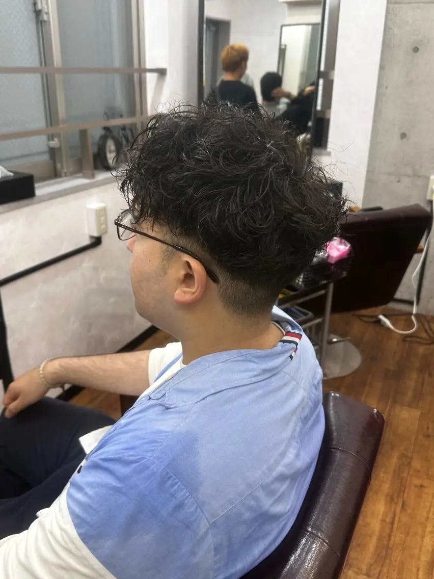 メンズカット&スペインカールの写真