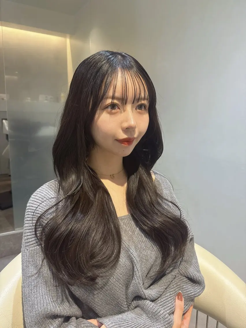ロング カラー 透明感カラー グレージュ 髪質改善 カット ヘアカラー トリートメント 💎透明感カラー特化 💎TAISEIのヘアスタイル