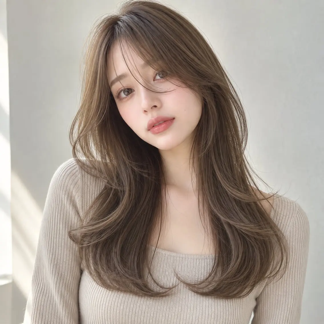 ロング カット ヘアカラー トリートメント 似合わせ 美髪矯正 ミツキのヘアスタイル