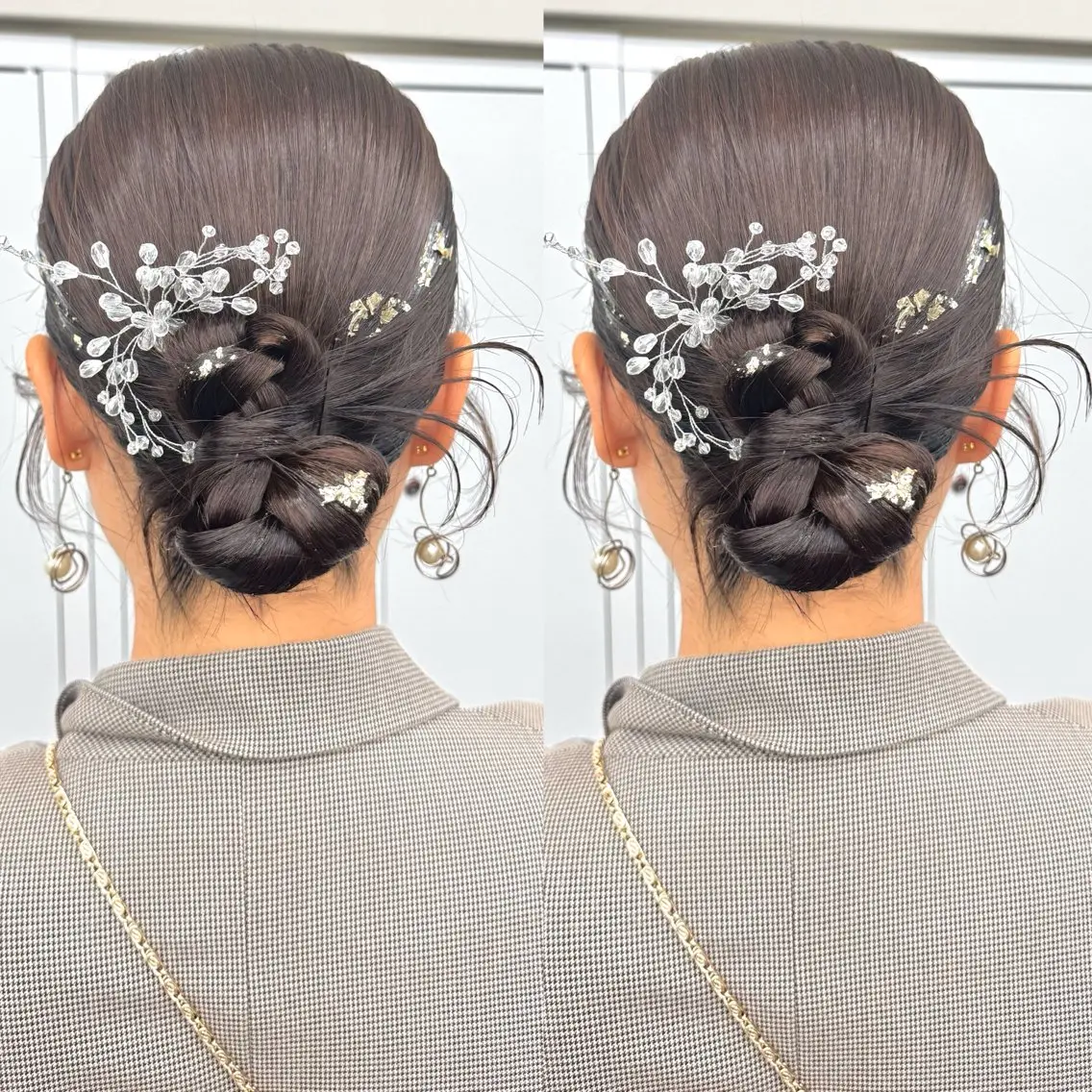 セミロング ヘアアレンジ ヘアセット ヘアメ🎀ハイトーン 🩵エクステ🪄しほのヘアスタイル