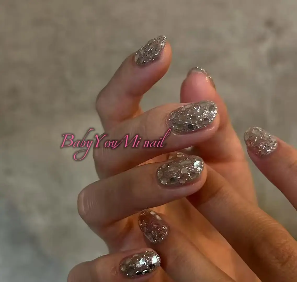 ネイル オーロラネイル フラワーネイル フットネイル フレンチネイル ジェルネイル ハンドネイル BabyYouMi nailのネイルデザイン