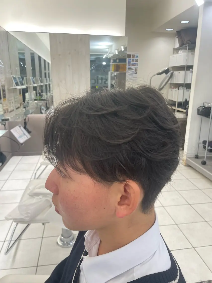 メンズ 成瀬スパイラル パーマ清水大隼のヘアスタイル