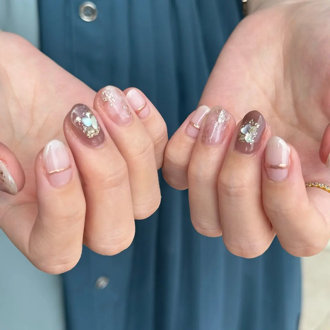 ネイル ニュアンスネイル ハンドネイル Hana_ Rieのネイルデザイン