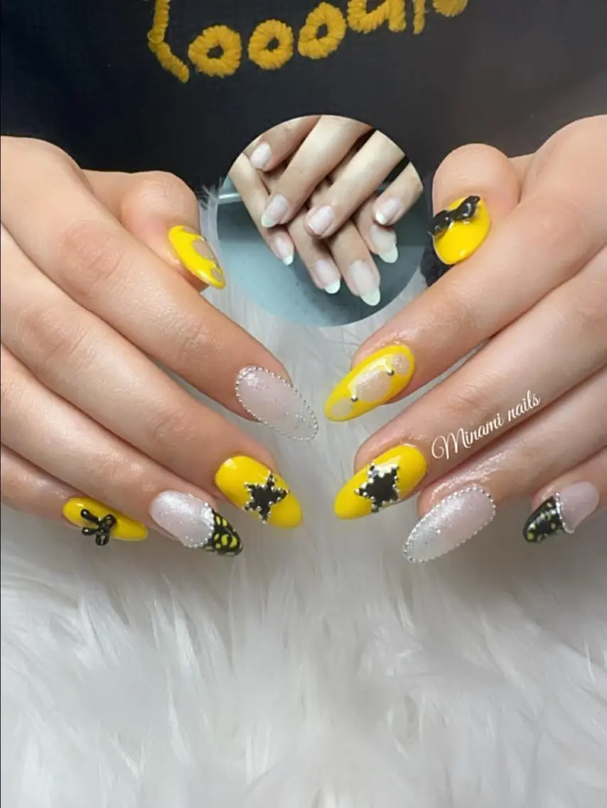 ネイル アートネイル オーロラネイル ガーリー キラキラネイル 韓国ネイル Minami Nailsのネイルデザイン