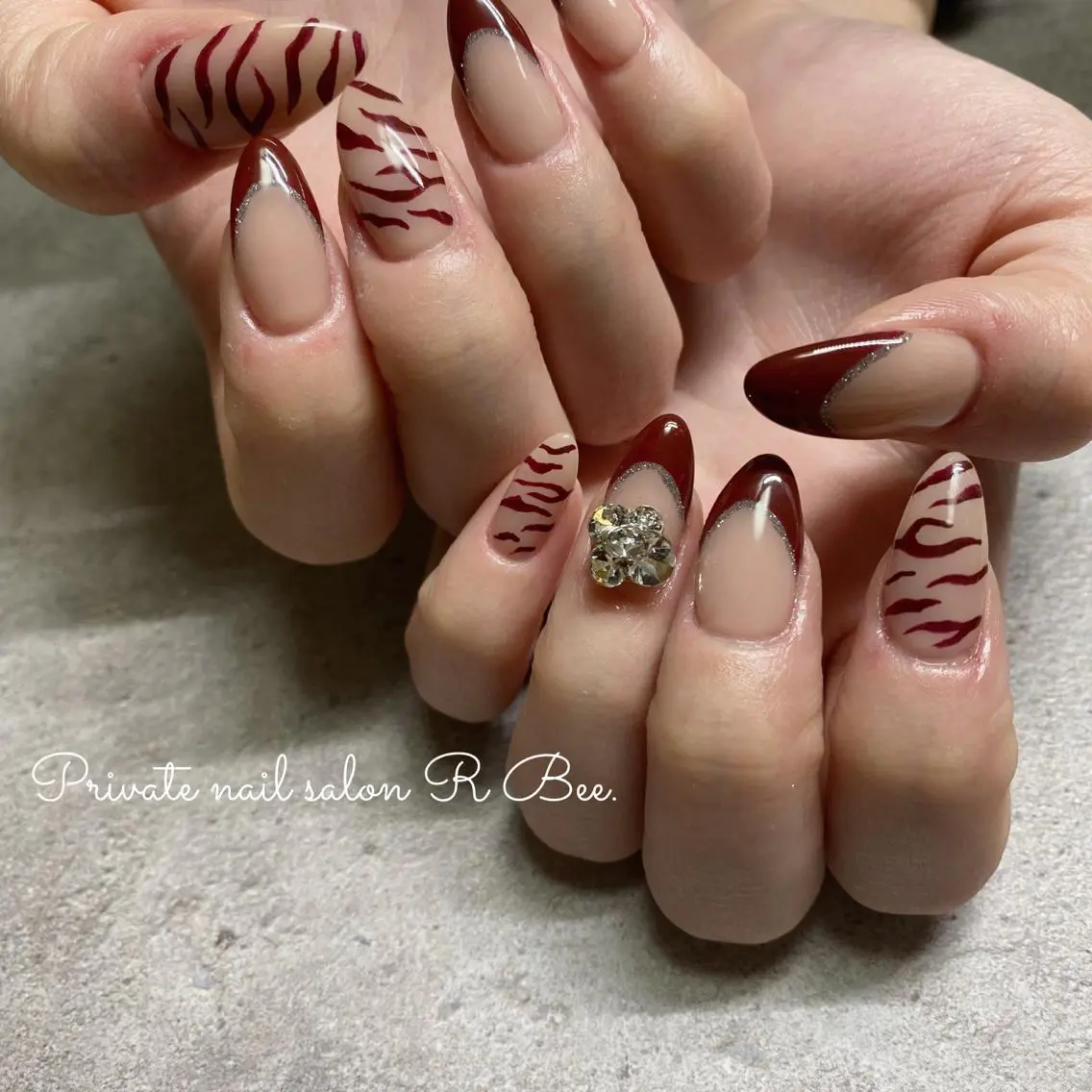 ネイル ハート ニュアンスネイル バレンタイン aneu. -アヌ- 💅🫧reinaのネイルデザイン