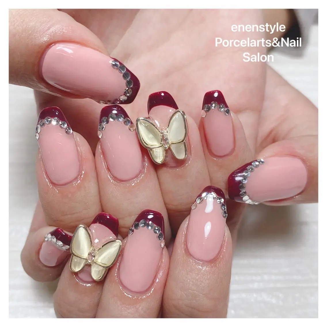 ミディアム ネイル 🐾enen style 🐾のネイルデザイン