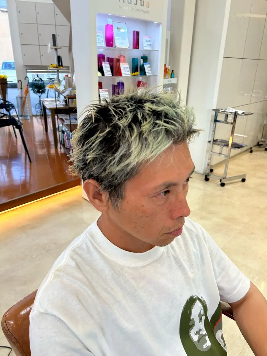 ショート ショートヘア カット ヘアカラー メンズ特化 kazukiのヘアスタイル