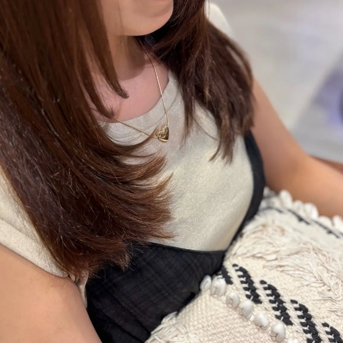 ロング カラー カット ヘアカラー 🌱なゆみ🌱透明感 /ナチュラル/高宮のヘアスタイル