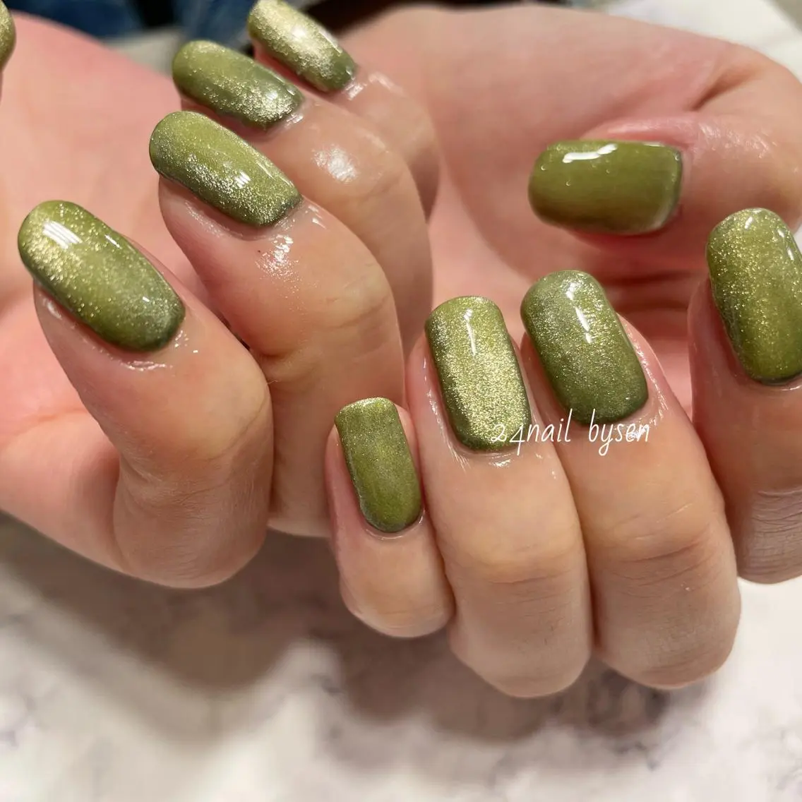 ネイル マグネットネイル ワンカラーネイル Atelier by 24nail/Ayaのネイルデザイン