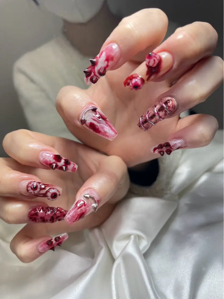ネイル チークネイル 桜ネイル 長さ出し フットネイル ジェルネイル ハンドネイル XIINH NAIL SALONのネイルデザイン