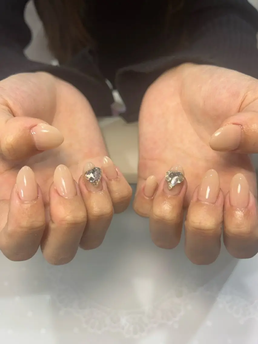 ネイル ワンカラーネイル りぼんRe:born 🎀のネイルデザイン
