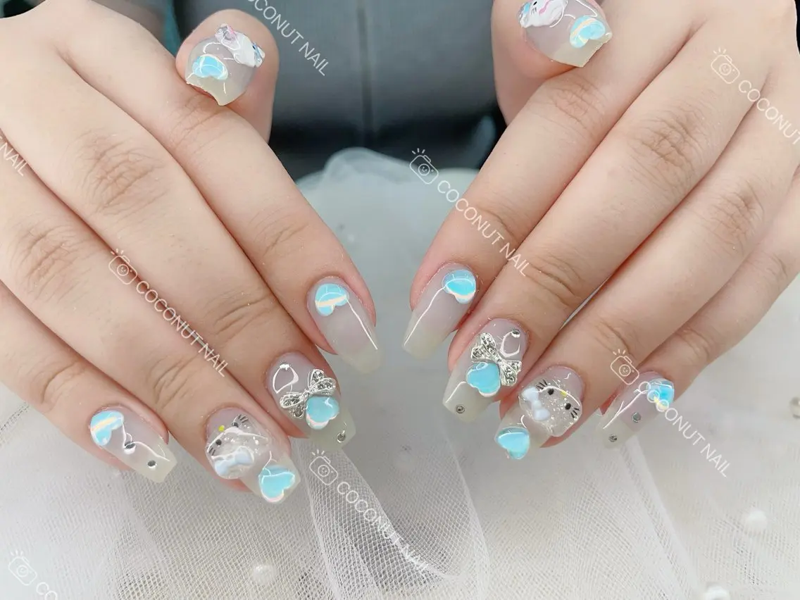 ネイル ハンドネイル 神田 ココナッツのネイルデザイン