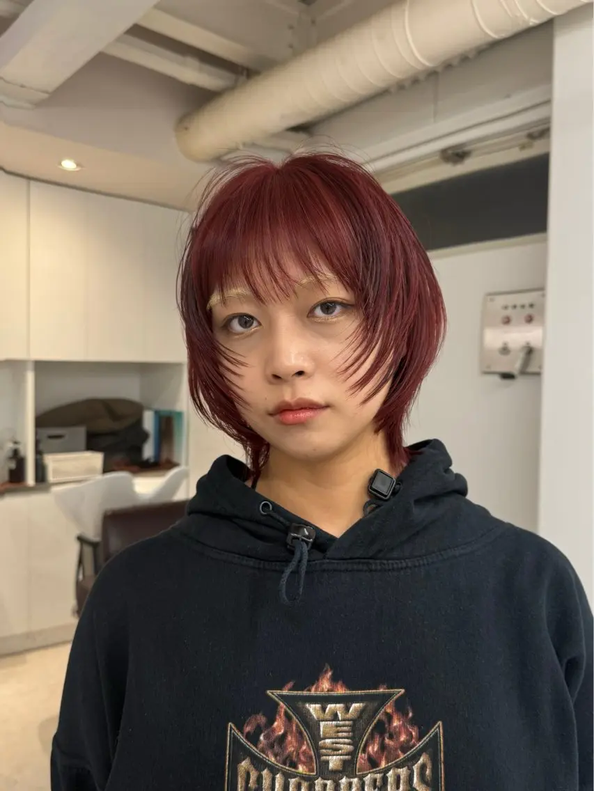 ミディアム カラー ヘアアレンジ ヘアカラー トリートメント 🦠デザインカラー/ 魚瀬あおい🦠のヘアスタイル