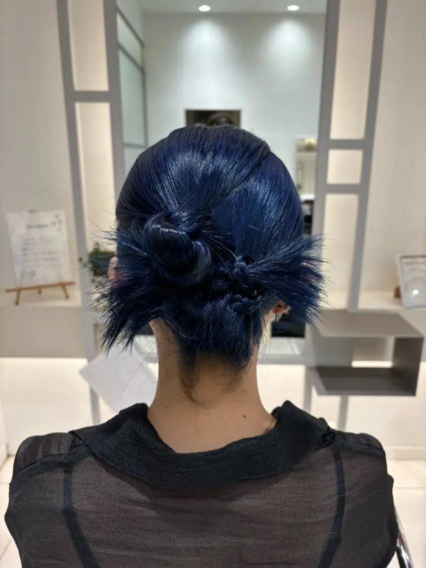 セミロング ヘアアレンジ BiBi 武田 あやのヘアスタイル