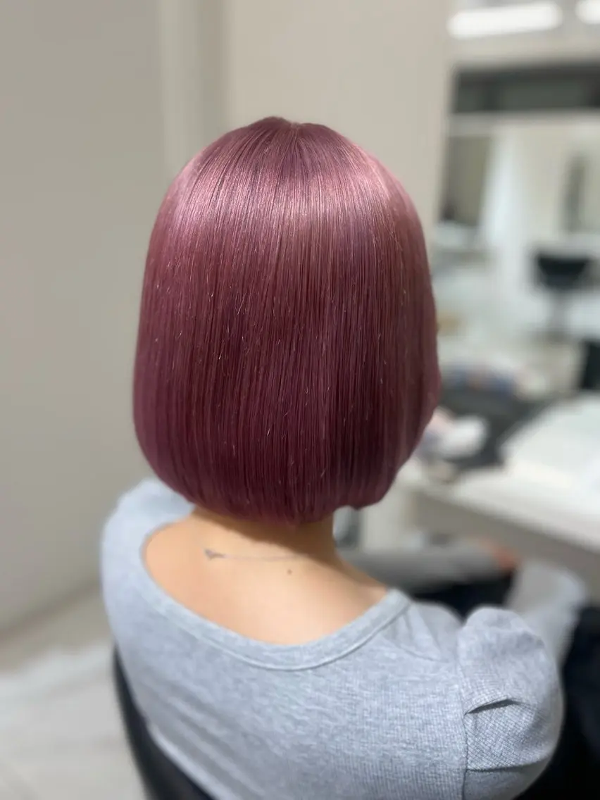 ショート カラー ダブルカラー ラベンダーカラー ピンクカラー ヘアカラー 後ろ姿まで盛れる艶髪 🫧渋谷Masakiのヘアスタイル
