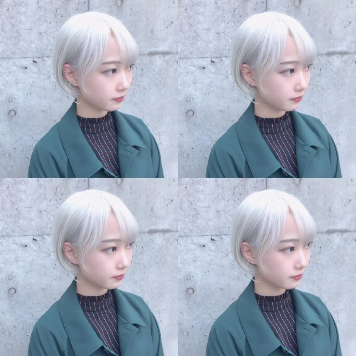 ショート カラー 韓国レイヤーカット/ 儚げカラーチナツのヘアスタイル
