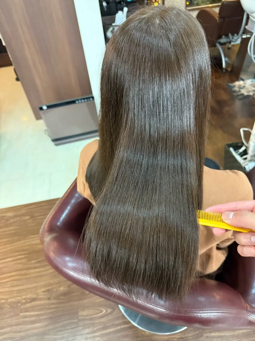 ロング カラー ブラウンカラー まりん /小牧美容院のヘアスタイル
