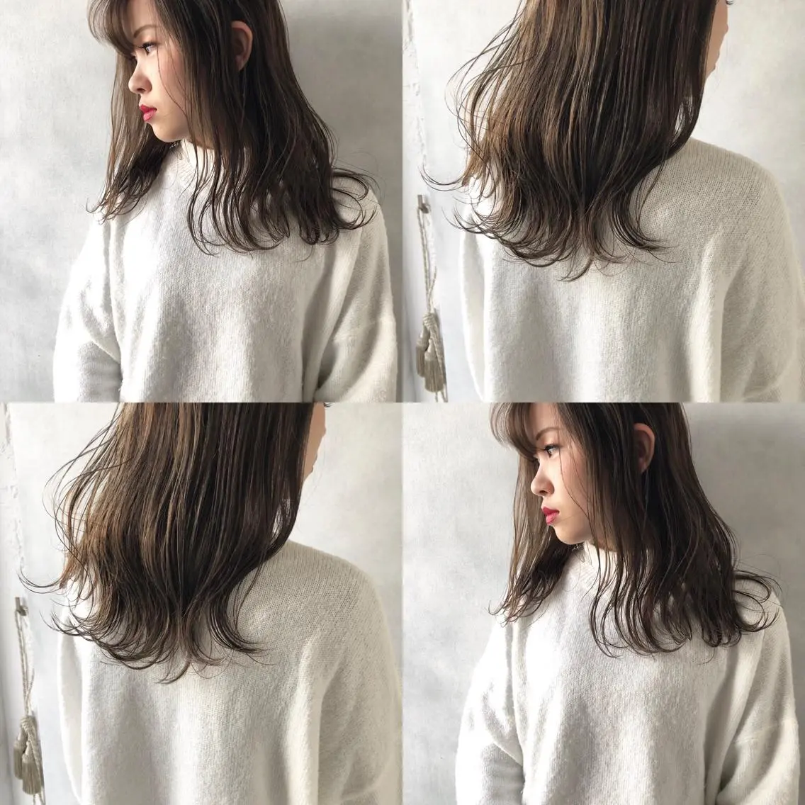 ミディアム ハイライト 小澤大輔 YOLO hairのヘアスタイル